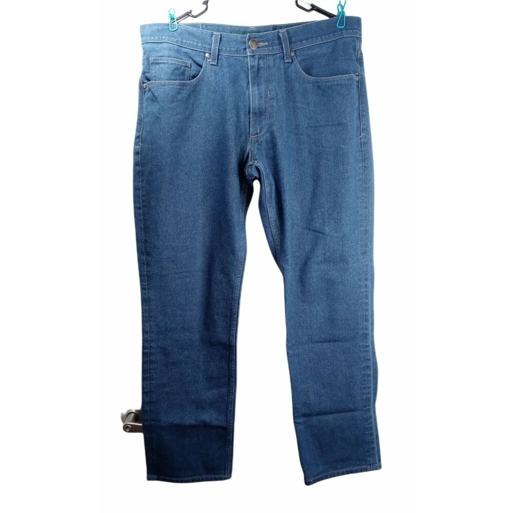 Perry Ellis Medium Wash & Dark Wash Classic Fit Blue Jeans 36 x 32